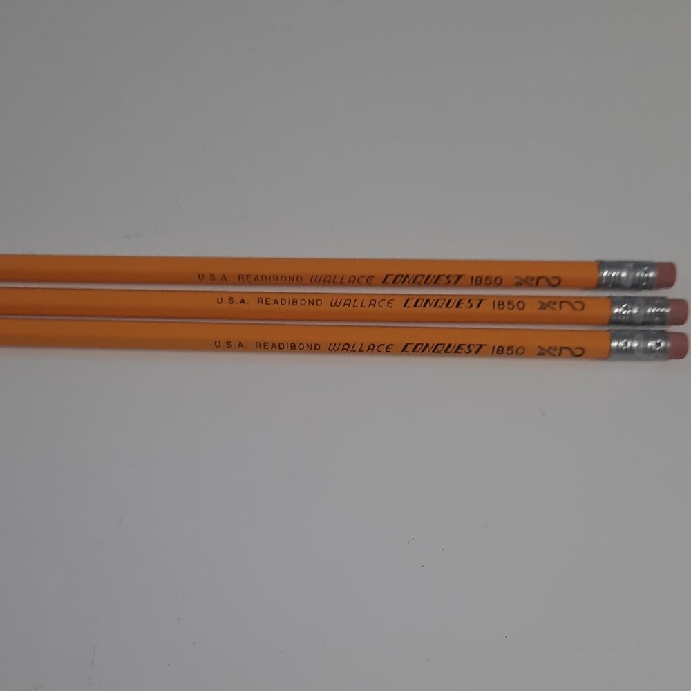 VTG 3 Readibond Wallace Conquest 1850 No 2 2/4 Collectible Pencils UNUSED